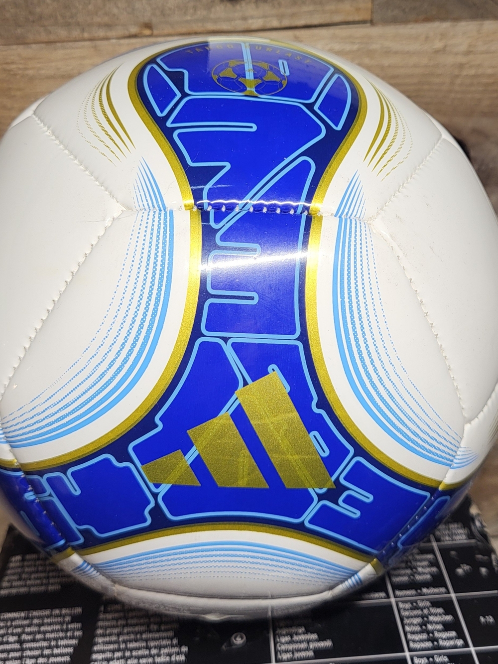 *NEW* Adidas #10 Messi Club Argentina Soccer Ball White Blue Gold Size 3